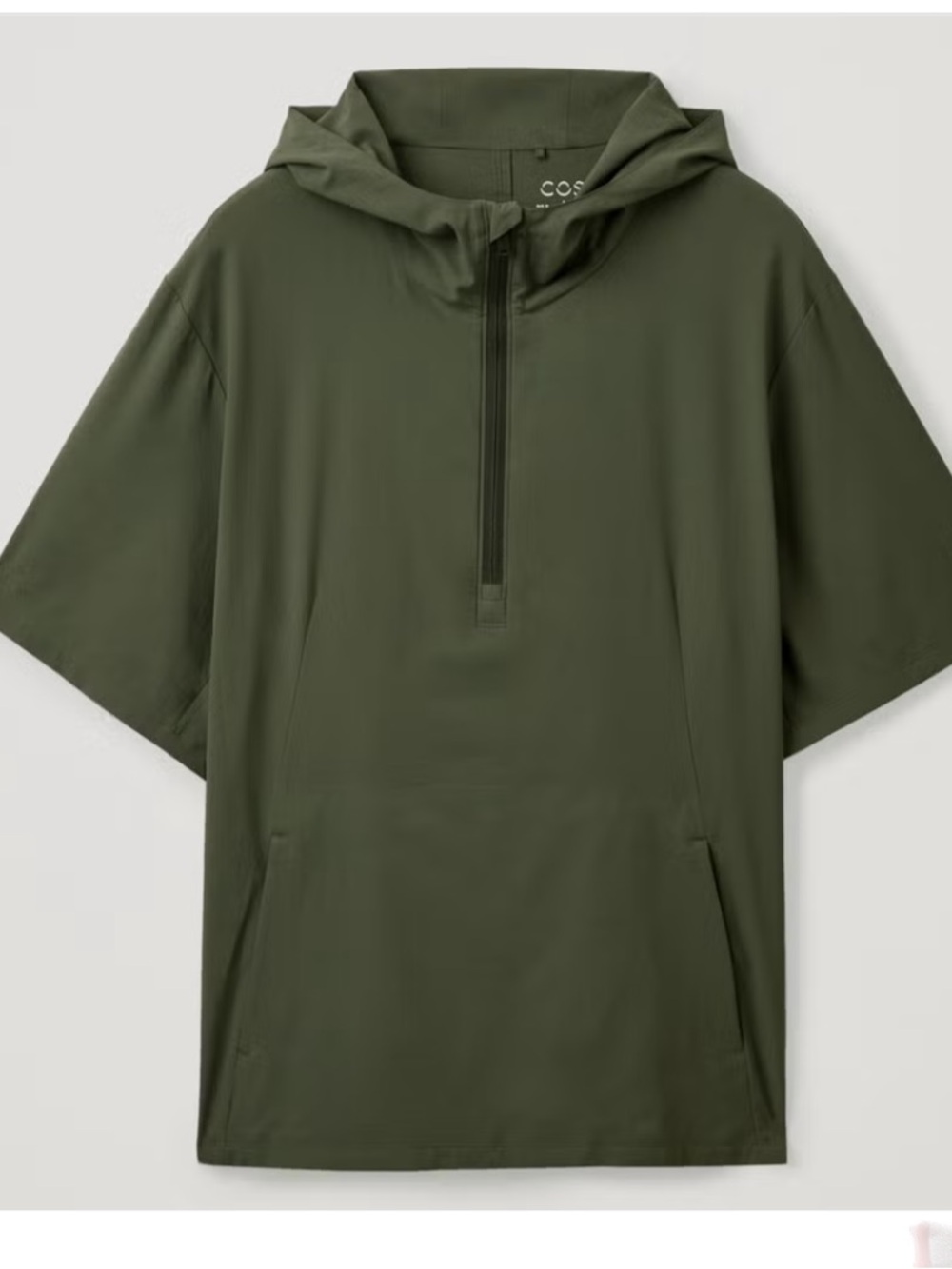 COS Recycled Polyester Short Sleeve Hooded Pullover Jacket